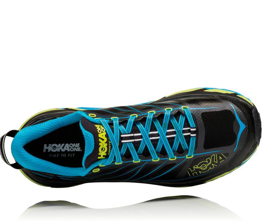 Hoka One One Trailsko Herre - Mafate Speed 2 - Sort/Blå - 739416IXA